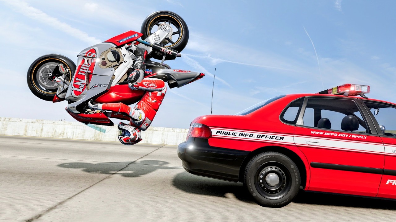 Motorbike Crashes #3 - BeamNG Drive | CrashBoomPunk