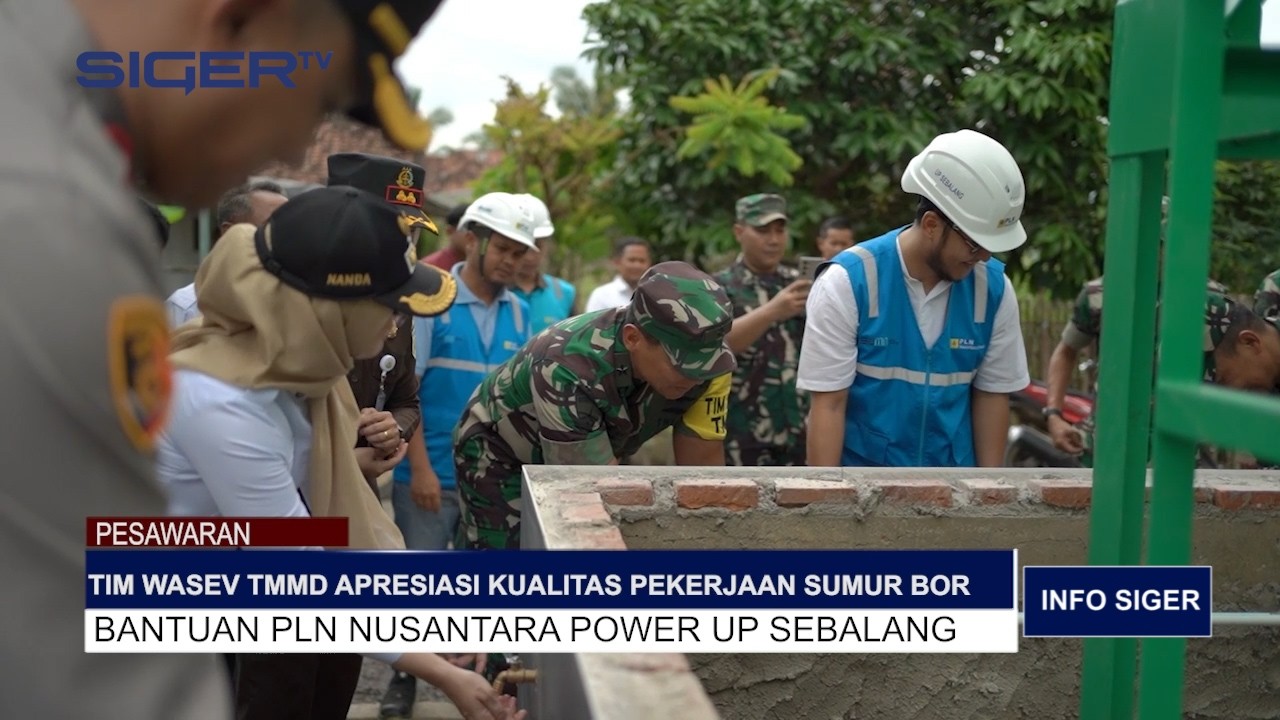 INFO SIGER: TIM WASEV TMMD APRESIASI KUALITAS PEKERJAAN SUMUR BOR PLN NUSANTARA POWER UP SEBALANG