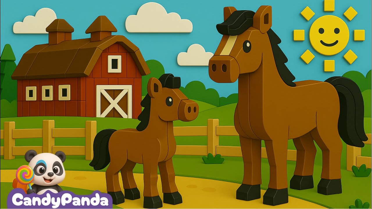 Já mám koně, vraný koně LEGO verze 🐴  Tradiční česká dětská písnička Písničky pro děti LEGO Zpívanky