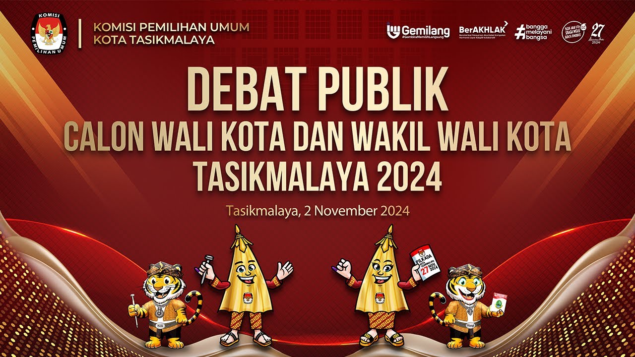 DEBAT PUBLIK PERTAMA CALON WALI KOTA DAN WAKIL WALI KOTA TASIKMALAYA TAHUN 2024