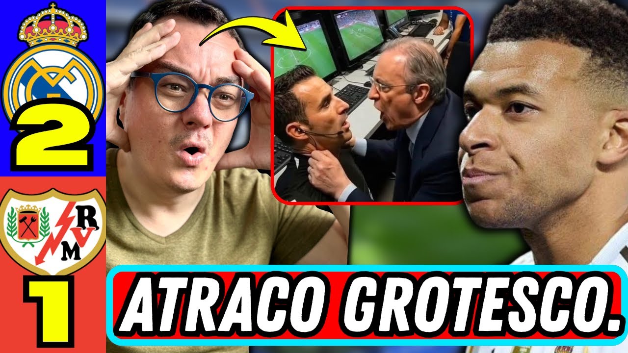 ¡QUE GROTESCO! EL REAL MADRID CON ROBO Y PENAL INCLUIDO ATRACA AL RAYO VALLECANO.