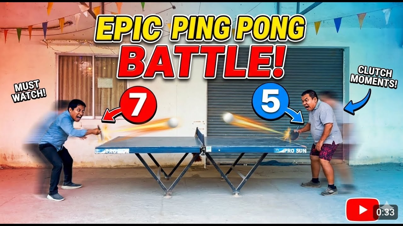 Insane Rallies HomeTable Tennis!🏓| Ping Pong | PENHOLD GRIP Match 🔥