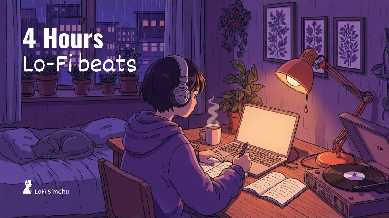 4 Hours Lo-Fi Beats 📚 | Study, Focus & Relax Music