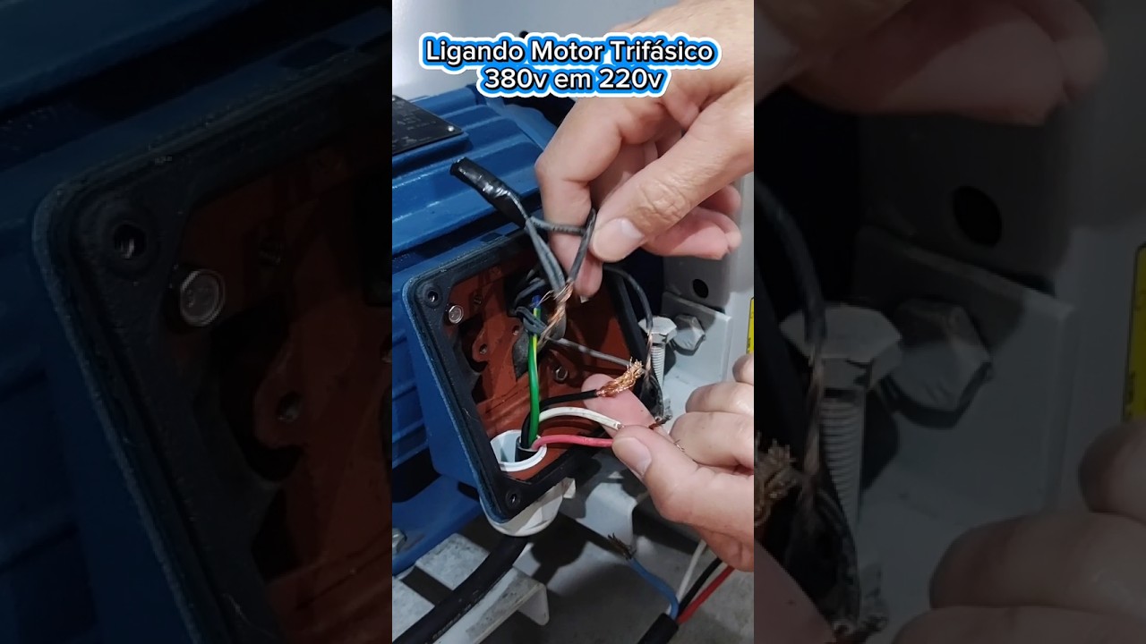 Ligando Motor Trif&aacute;sico 380v em Trif&aacute;sico 220v
