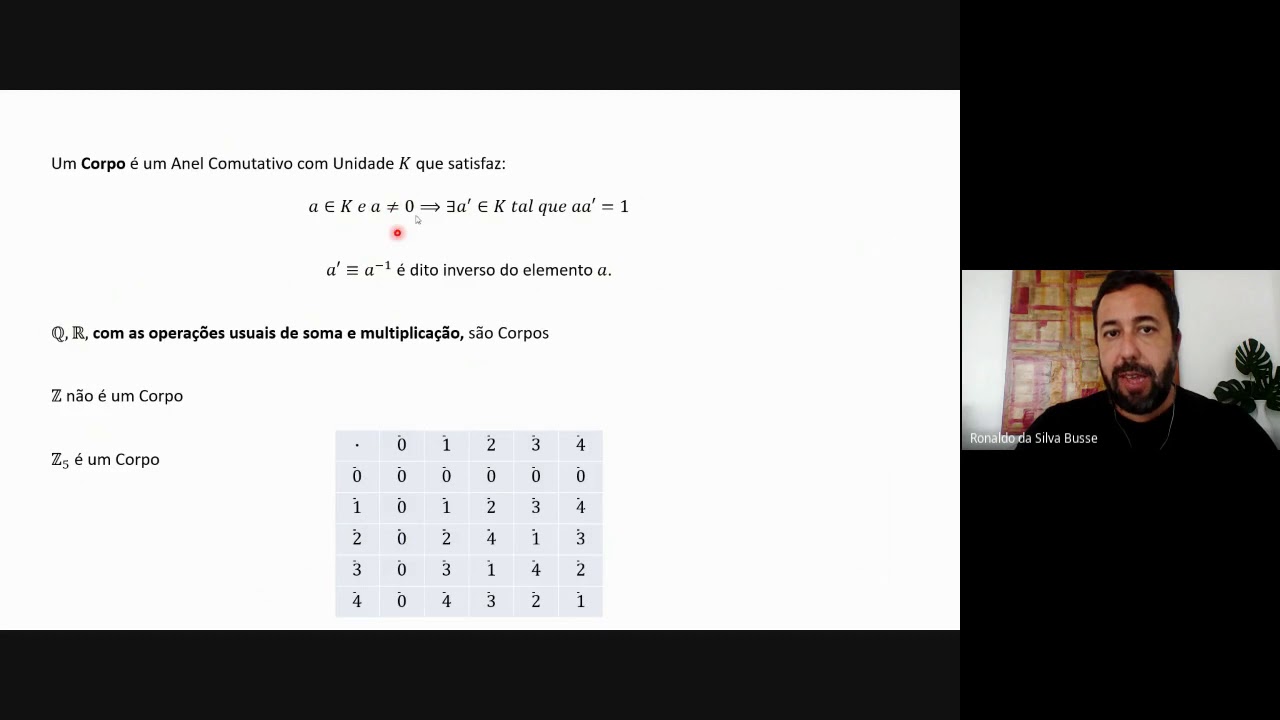 Aula 3 - Domínios de Integridade e Corpos