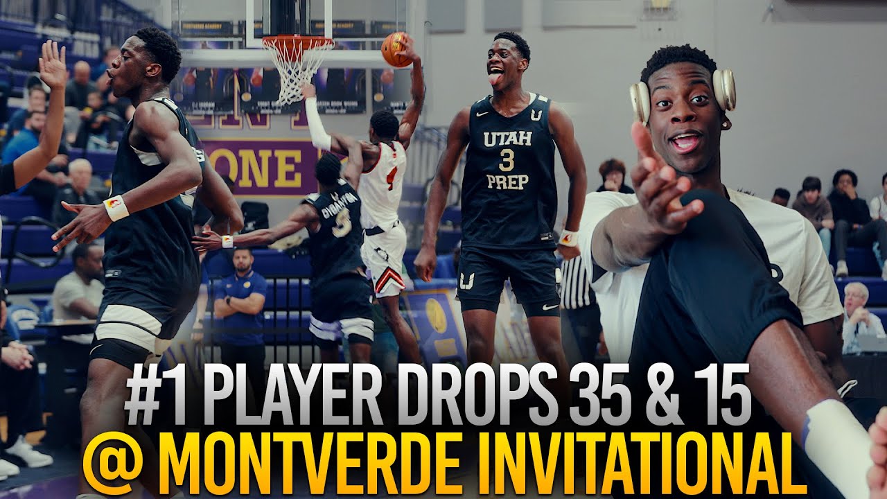 AJ Dybantsa VIOALTED FOR 35pts & 15 +VLOG Utah Prep VS UMiami Commit 🦆