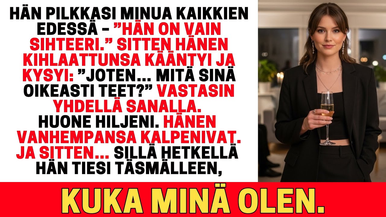 SISKONI PILKKASI MINUA — SITTEN HÄNEN KIHLAATTUNSA KALPENI JA KYSYI: 'OLETKO TUOMARI?'