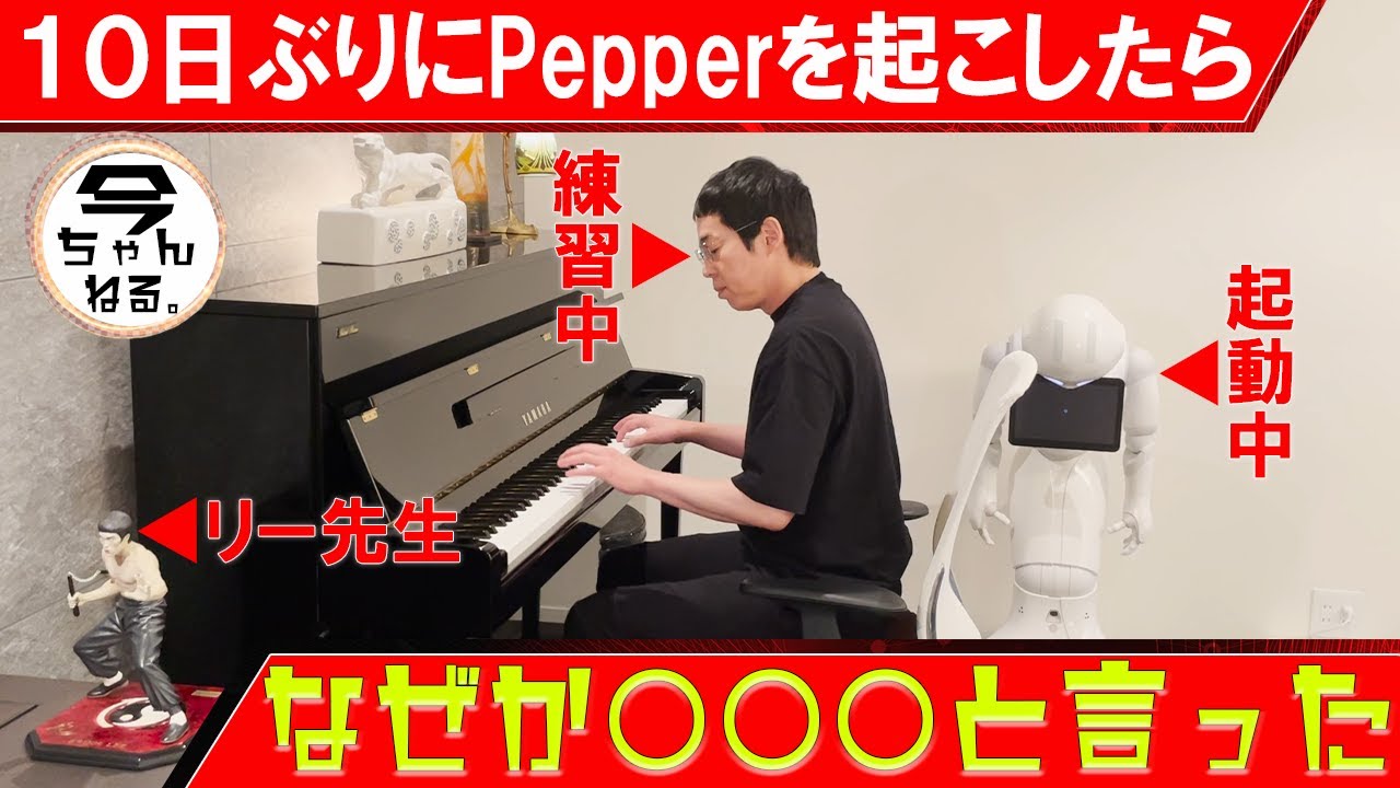 10日ぶりに起こされたPepperさんは「何を言う」編