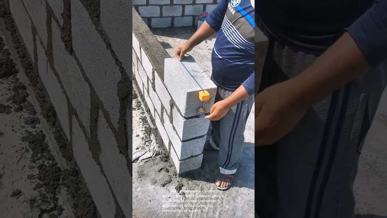 Mason's Trick: Using a Plumb Bob for Perfect Bricklaying