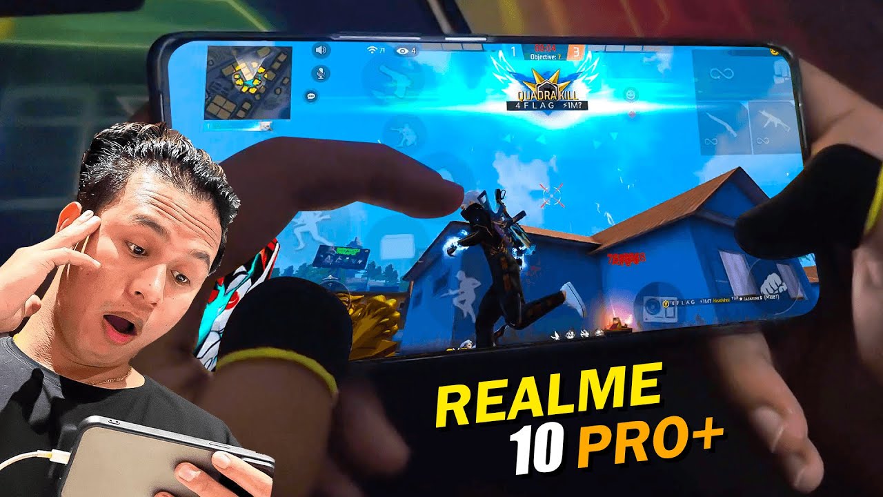REALME 10 PRO+ UNBOXING 🎁AND HANDCAM 📲 SETTINGS ⚙️ HUD + SENSI + DPI [FREE FIRE HIGHLIGHTS] 😍