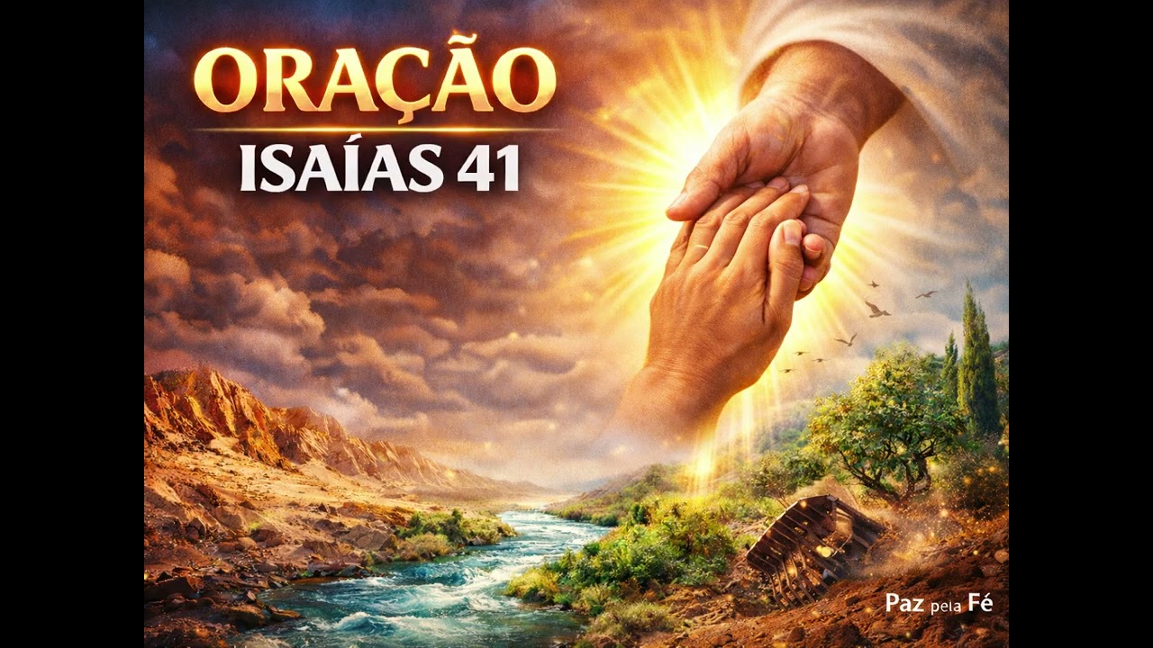🙏 Quando o Medo Tenta Te Parar, Deus Diz: Eu Te Sustento — Isaías 41