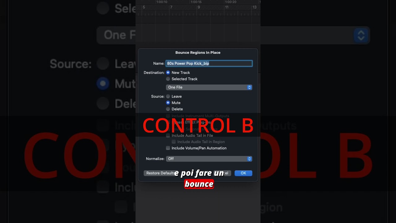 Logic Pro! Tracks Mode Mono/Stereo SUPER TRICK!!!  #lpxibymarcozanoni #marcozanoniacademy