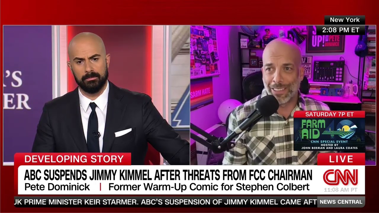 Pete Dominick clashes with Boris Sanchez over late-night TV