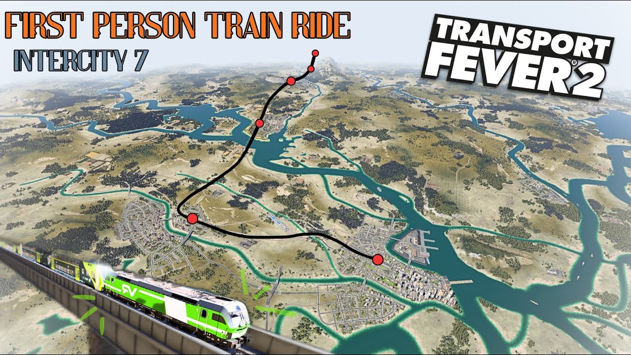 AUTUMN First Person Train Ride through my Europe save in Transport Fever 2