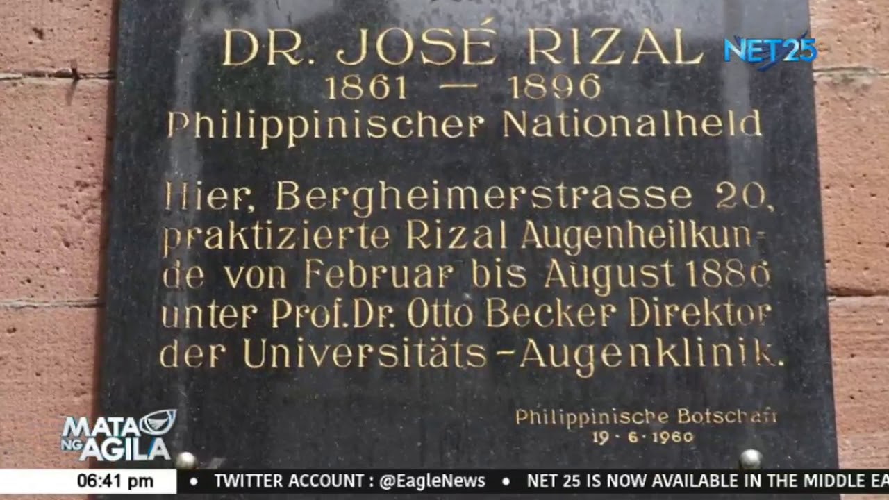 The places where Dr. Jose Rizal stayed in Heidelberg, Germany