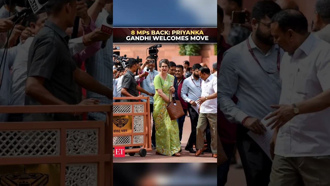 Congress leader Priyanka Gandhi hails revocation of MP suspensions in Lok Sabha