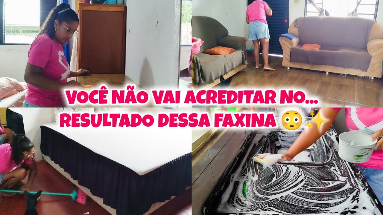 EU NÃO AGUENTAVA MAIS!... Fiz a faxina mais pesada da minha casa 😳🧹 Limpei cada cantinho da casa