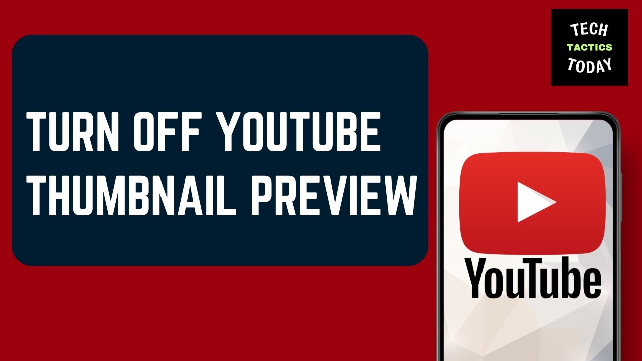 How to Turn Off YouTube Thumbnail Preview &ndash; YouTube App Tutorial