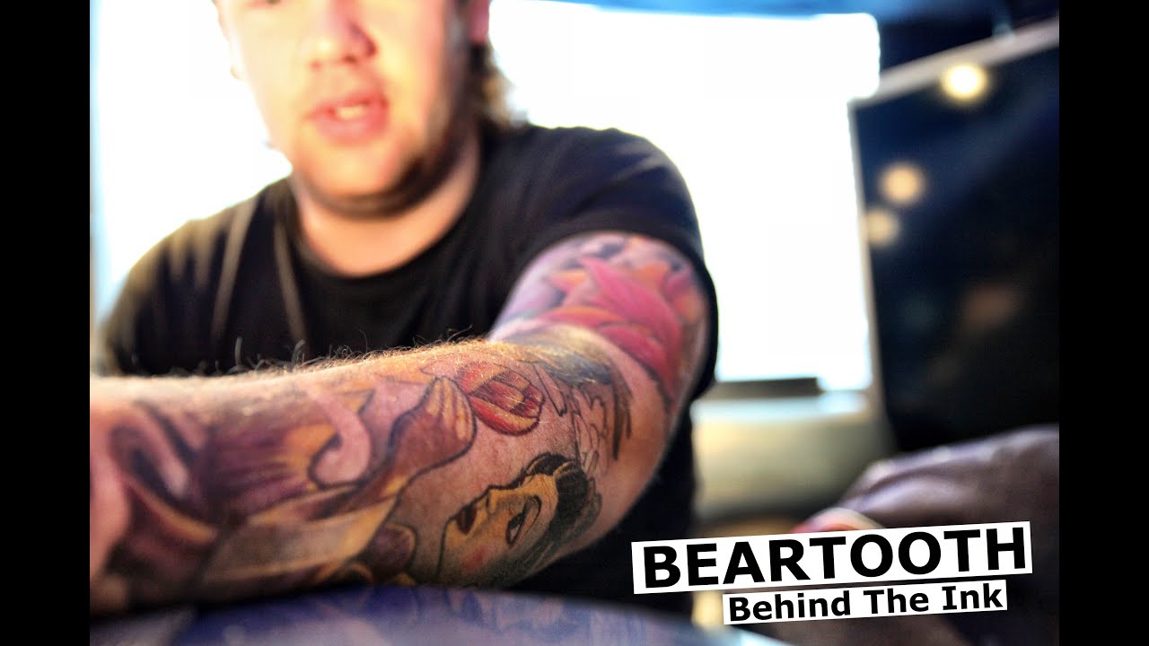 BEARTOOTH - Caleb Shomo talks about his Tattoos @ BMTH Tour 2015 [Behind The Ink]