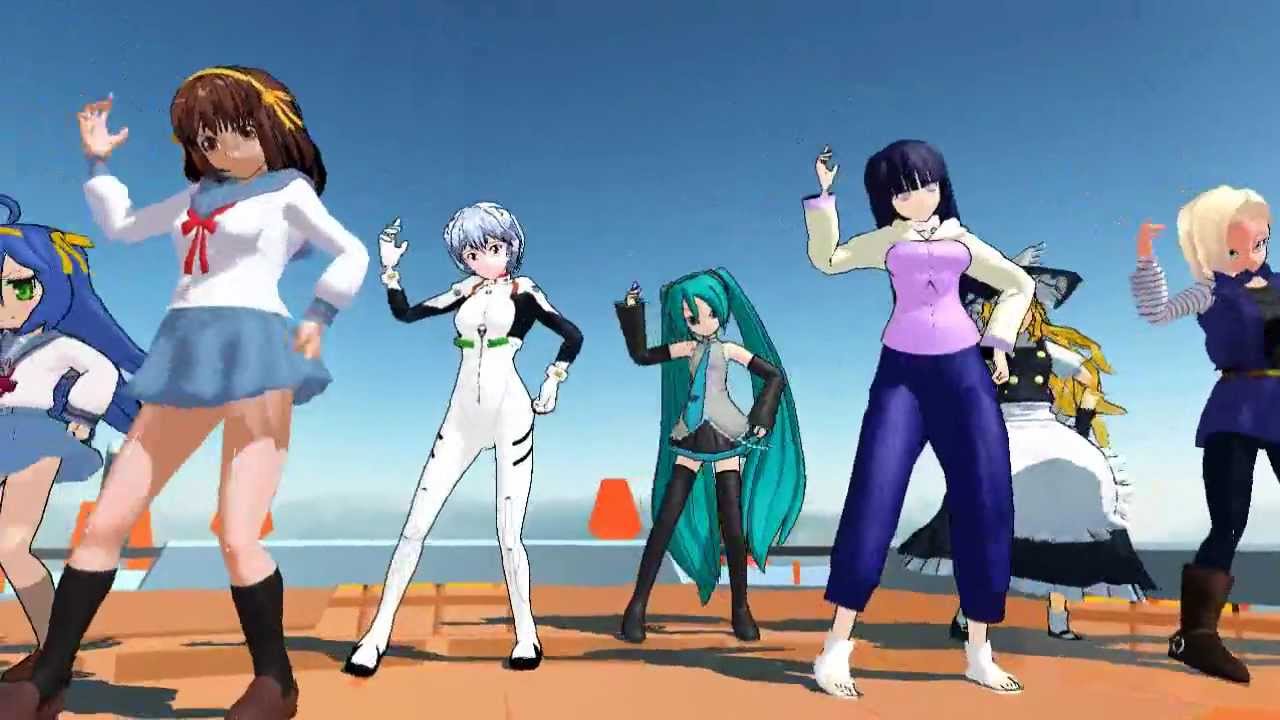 MMD Anime Girls - Haruhi Suzumiya ~ Hare Hare Yukai