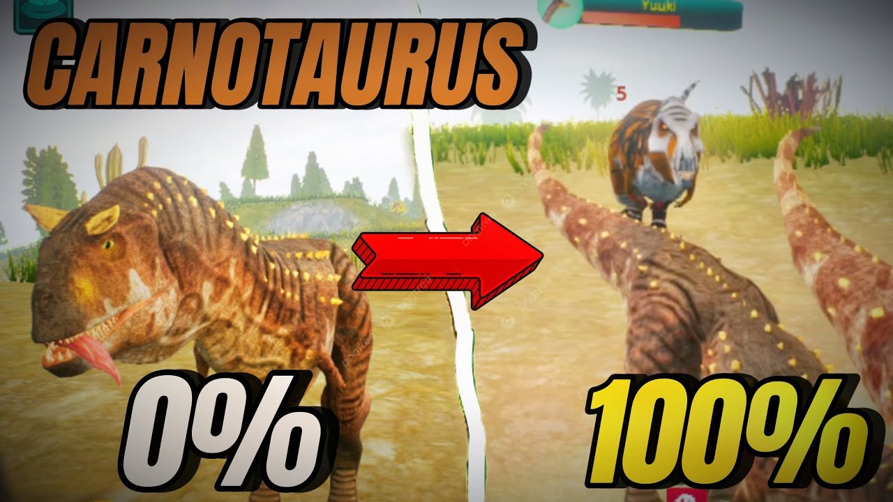 SOBREVIVO de 0 a 100% con CARNOTAURUS | TODO SE SALE DE CONTROL 😞👍🏻 #thecursedisle #pathoftitans