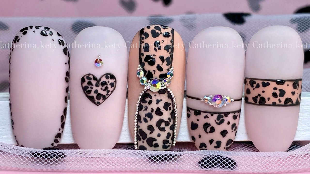 Easy Animal Print Nail Art|Leopard Print Nail Art|Autumn Nail Art|Madam Glam