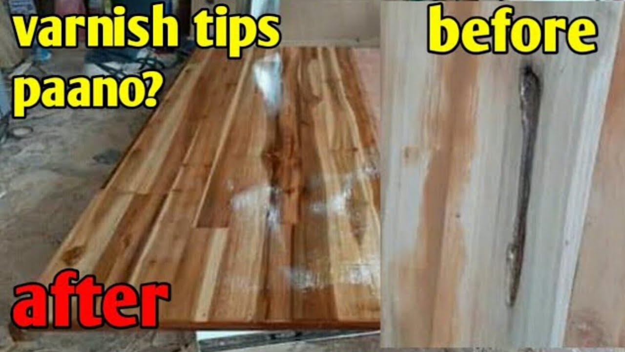 Paano mag varnish ng natural finish sa kahoy tips and tutorial.