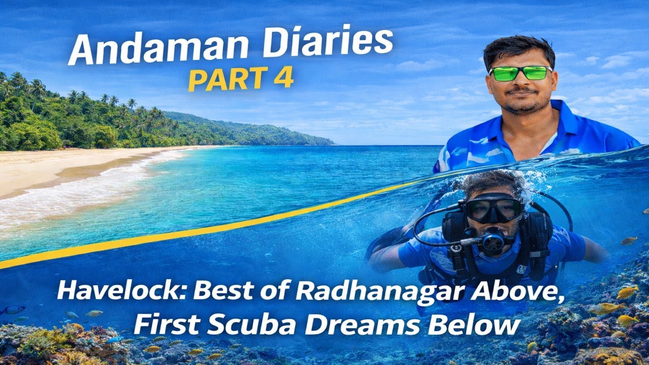 This Beach Left Me Speechless  | Radhanagar Beach & Scuba Diving at Nemo Beach Andaman | Part 4