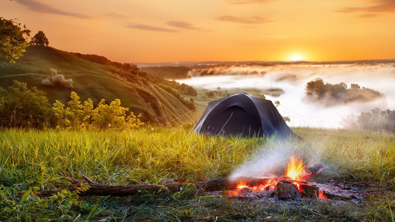 Weekend Camping Cinematic Drone Video | Interactive
