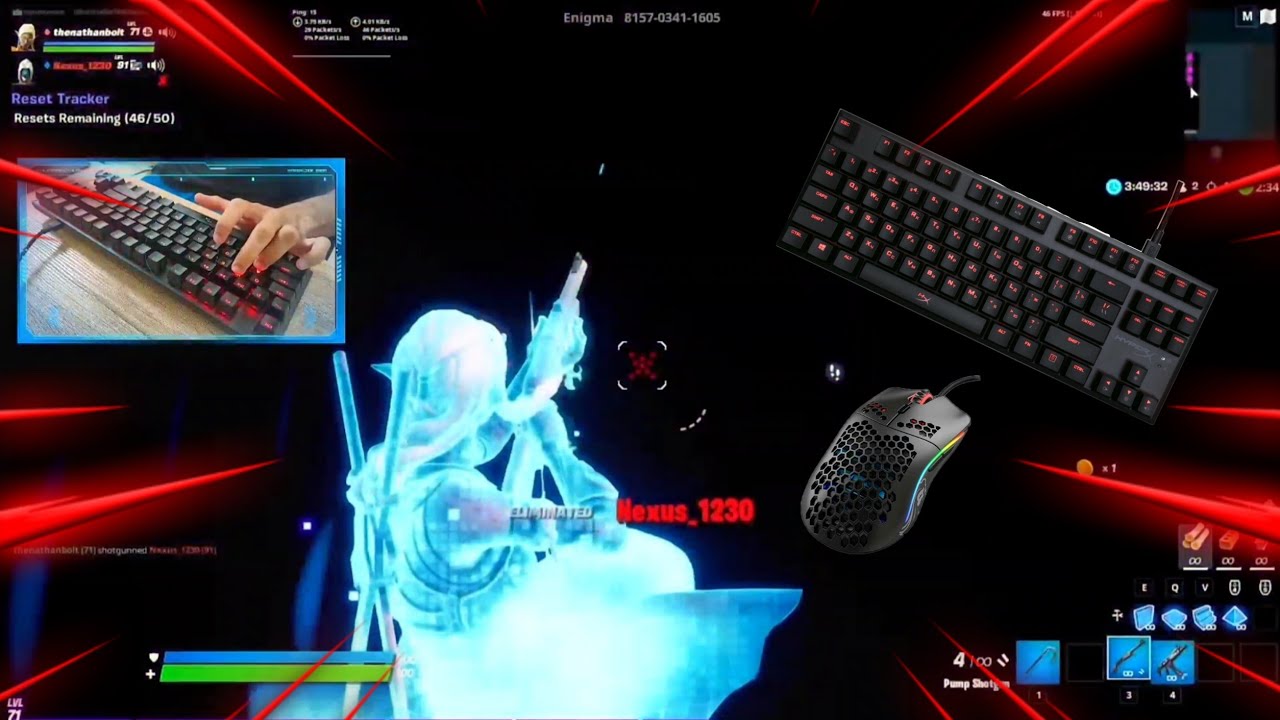 🎧Hyperx Alloy FPS Pro ASMR | Fortnite Crisp Cherry MX Blue Sounds😍 | Daily Fortnite Creative Clips.