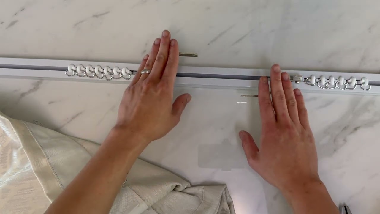QUOYA Smart Curtain Track- How to hang curtains & How to hid motor