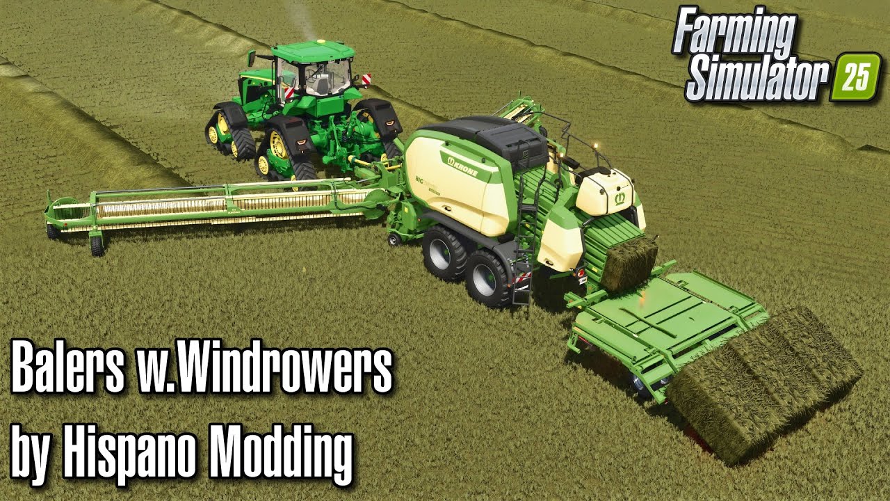 Balers w.Windrower Pack - by Hispano (Farming Simulator 25)
