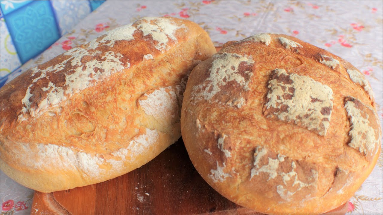 PÃO ITALIANO SEM SOVAR FEITO COM 4 INGREDIENTES |#kdeliciacozinha