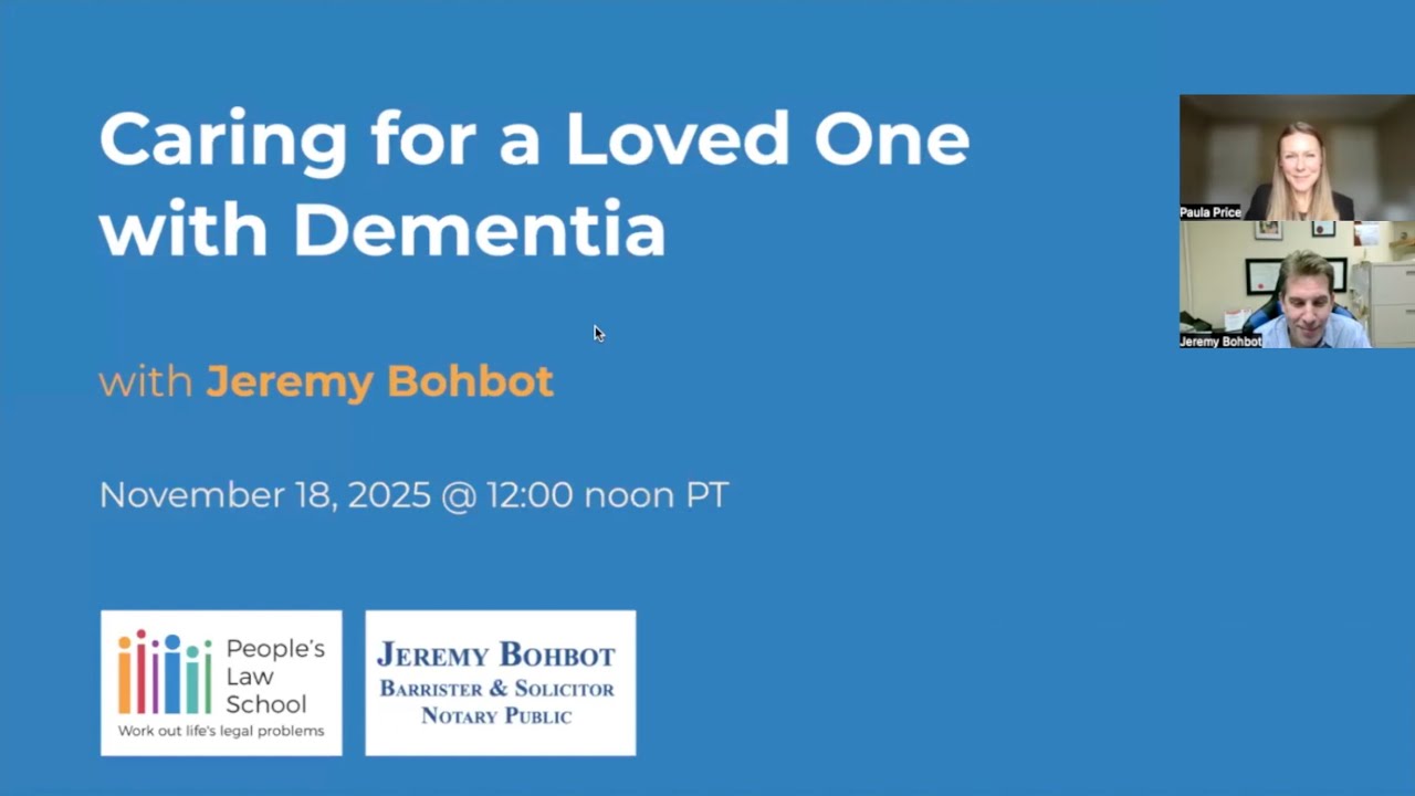 Caring for a Loved One with Dementia (Recorded Webinar)