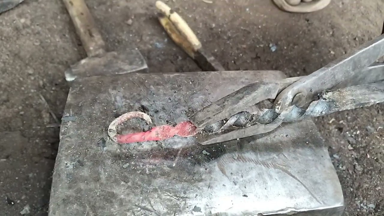 Iron rod convert to digital knife 🔪🔪 by hand made 