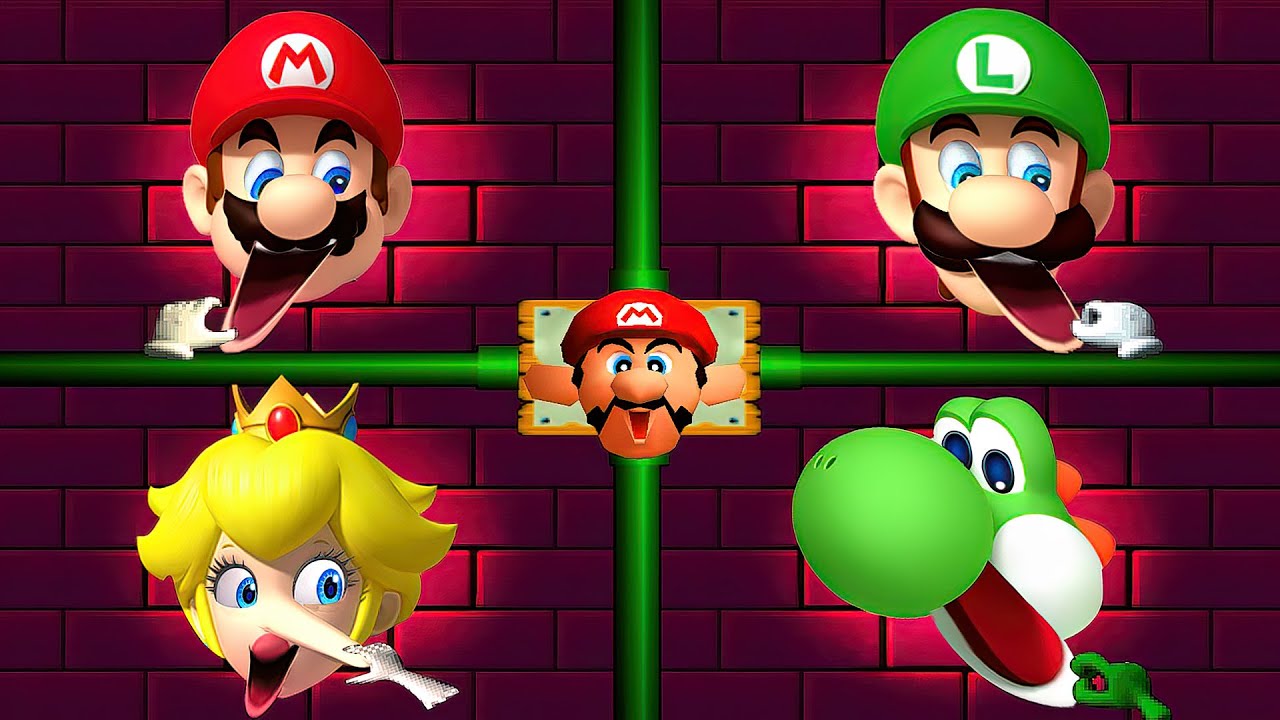 Mario Party 2 All Minigames - Mario Vs Luigi Vs Peach Vs Yoshi (Master Difficulty)