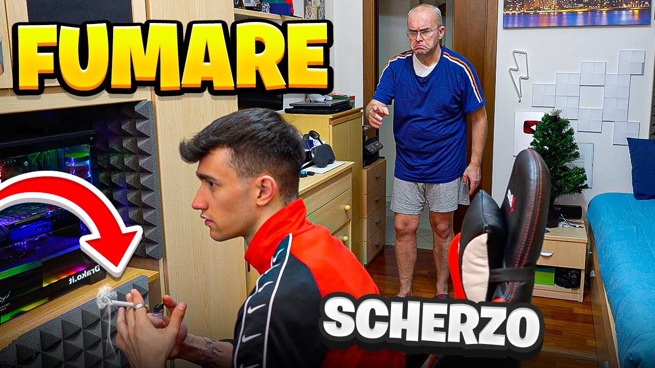 PAPÀ HO INIZIATO A FUMARE! *SCHERZO ASSURDO*
