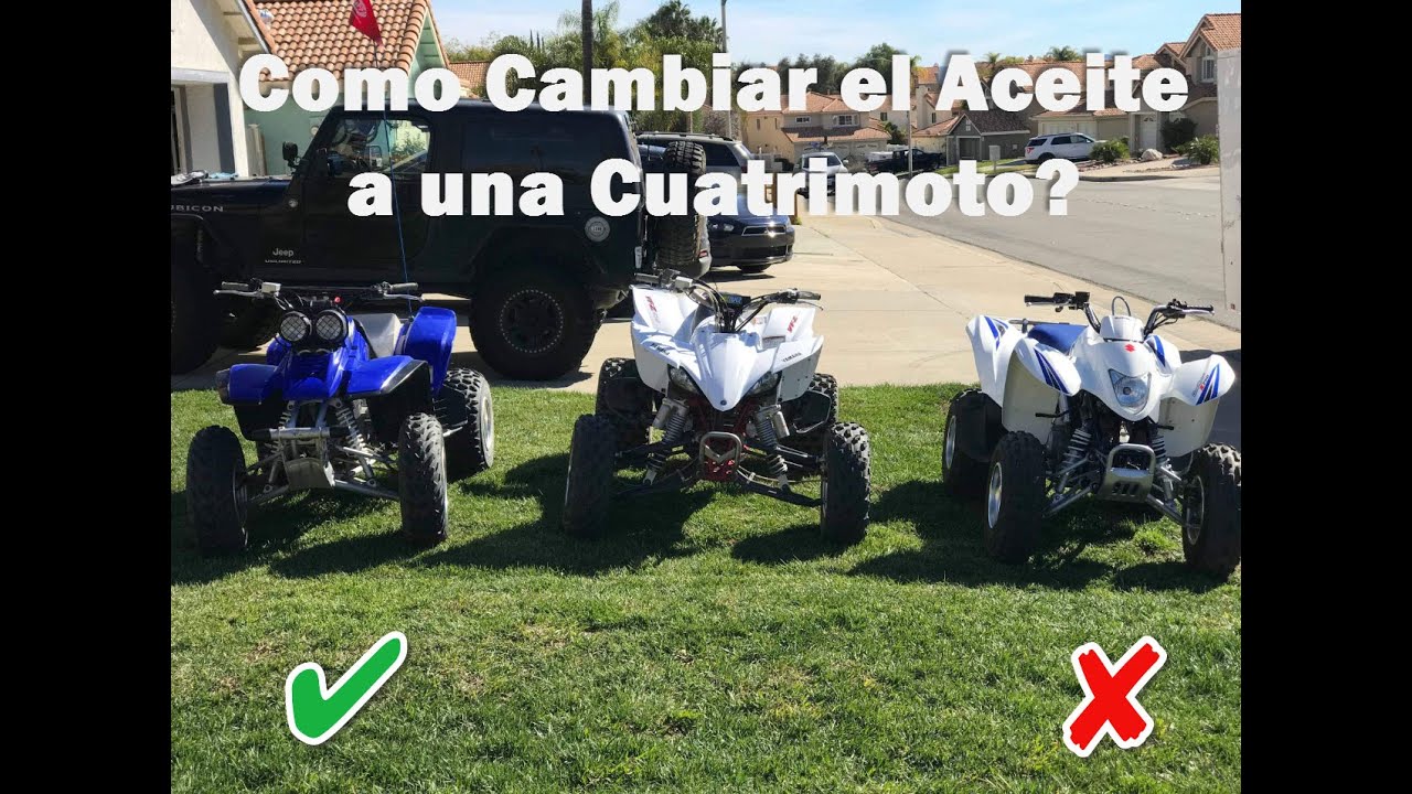 Como cambiar el aceite cuatrimoto Yamaha YFZ 450!!