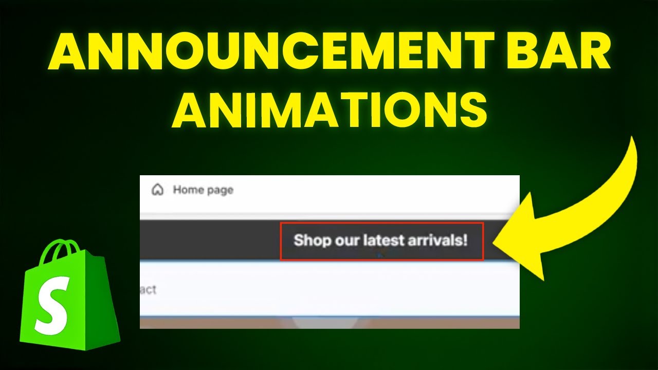 How To Make Announcement Bar Move Shopify (Animation Tutorial)