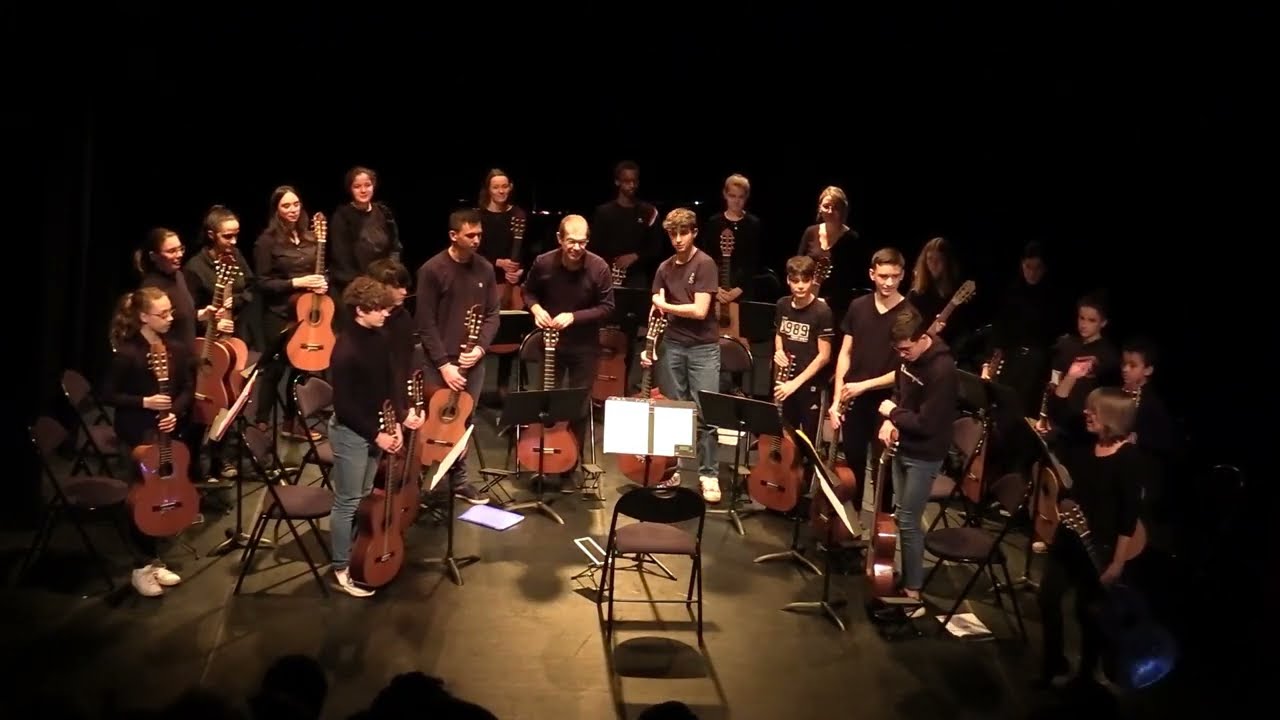 Concert ensemble de guitare mars 2022 sur le thème des pays de la mer Noire