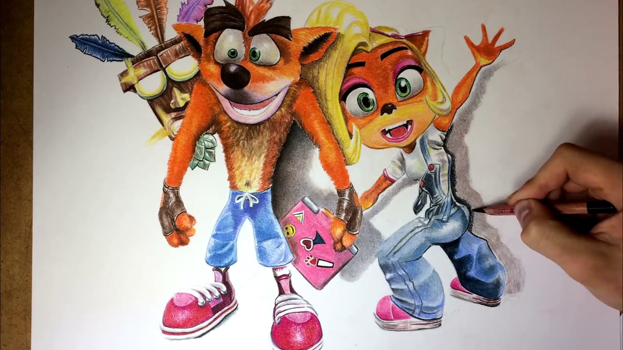 Speed drawing - Crash Bandicoot | ARTSIDE