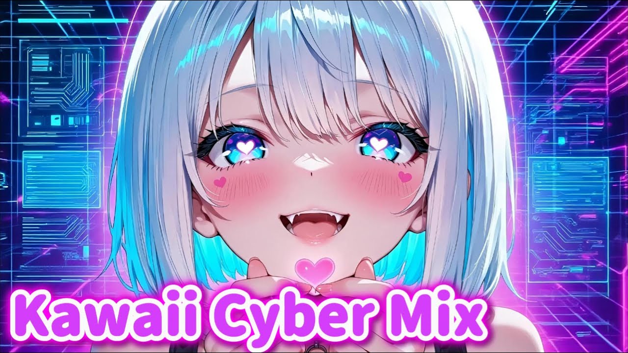 【Playlist】Kawaii × Cyber Digital Mix 💿✨ 作業用・勉強用BGM | Future Bass & Happy Hardcore