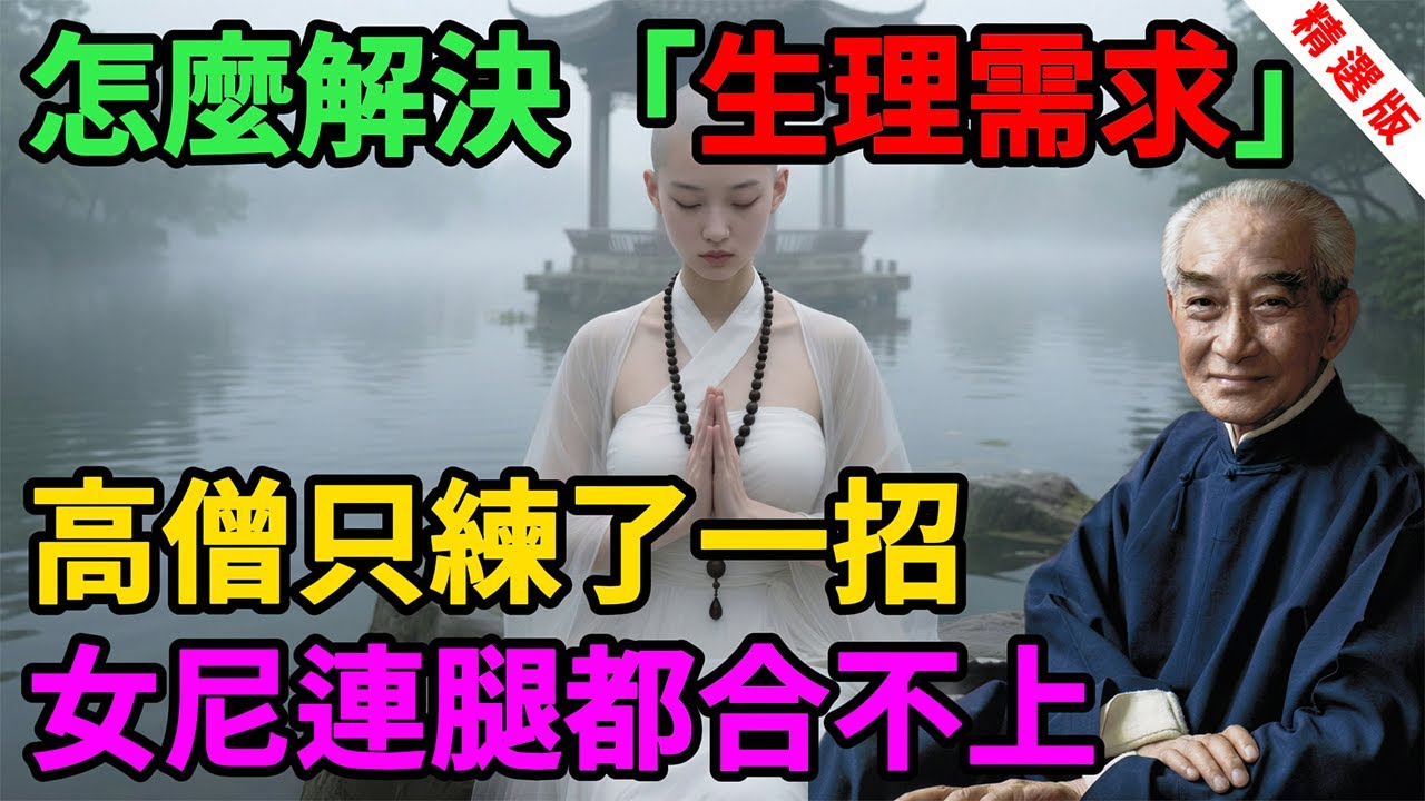 南懷瑾：和尚尼姑「生理需求」來了怎麼辦？高僧練了一招，女尼連腿都合不上！
