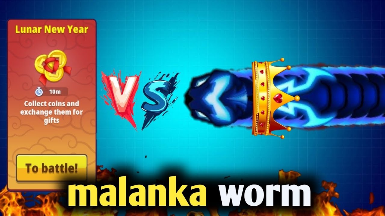 MALANKA worm 😱 game play in worm hunt battle arena | worm hunt game | MALANKA worm | worm game play