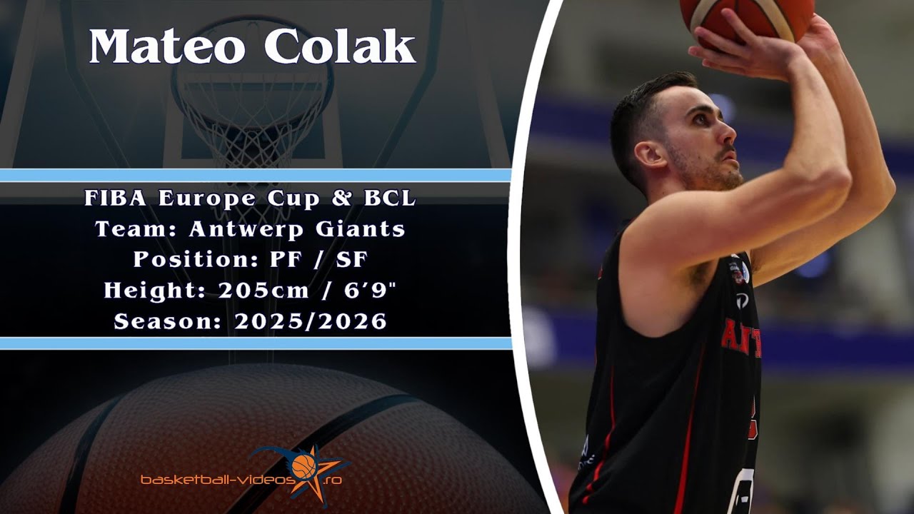 Mateo Colak 2025/26 FIBA Europe Cup & BCL Highlights