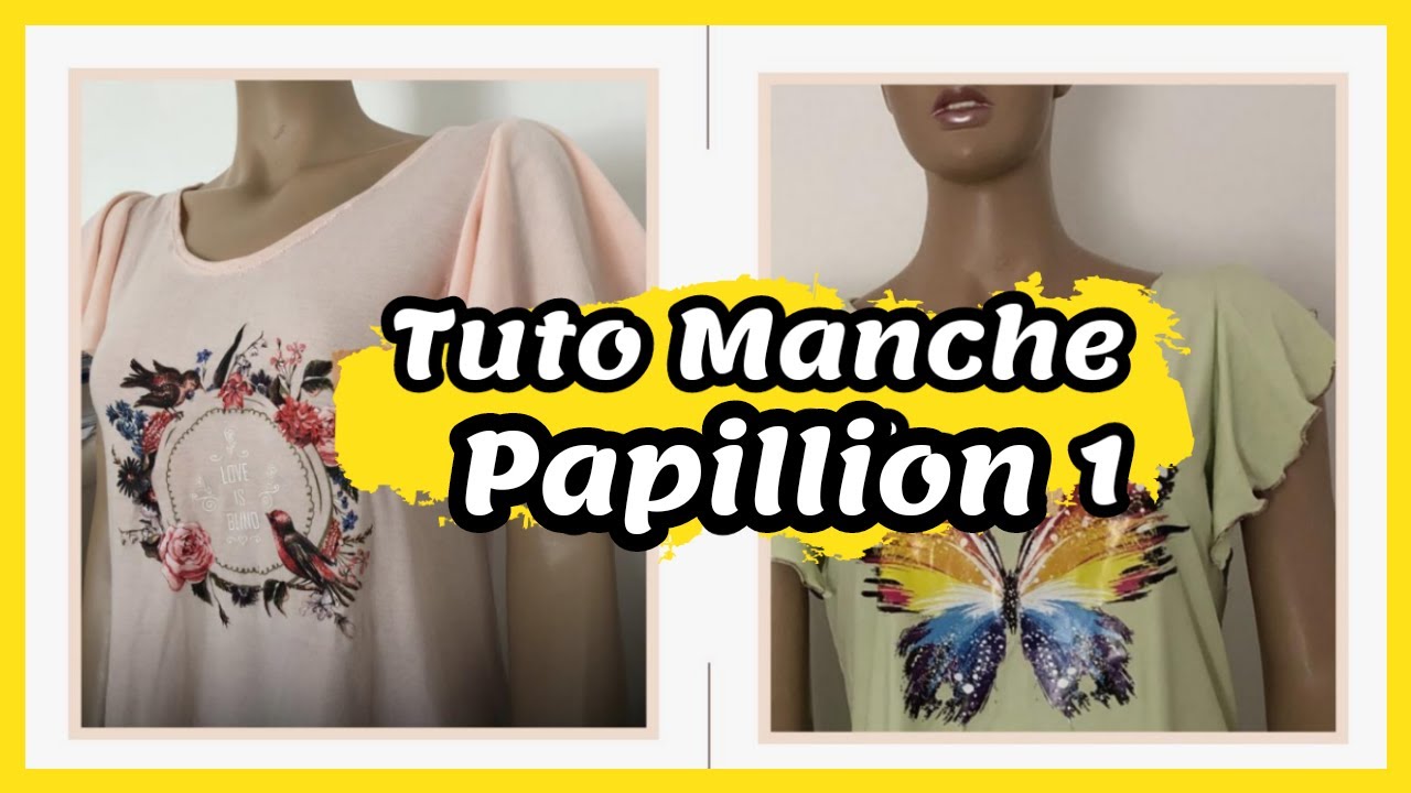 tuto couture debutants - pyjama -haut manches papillon 1
