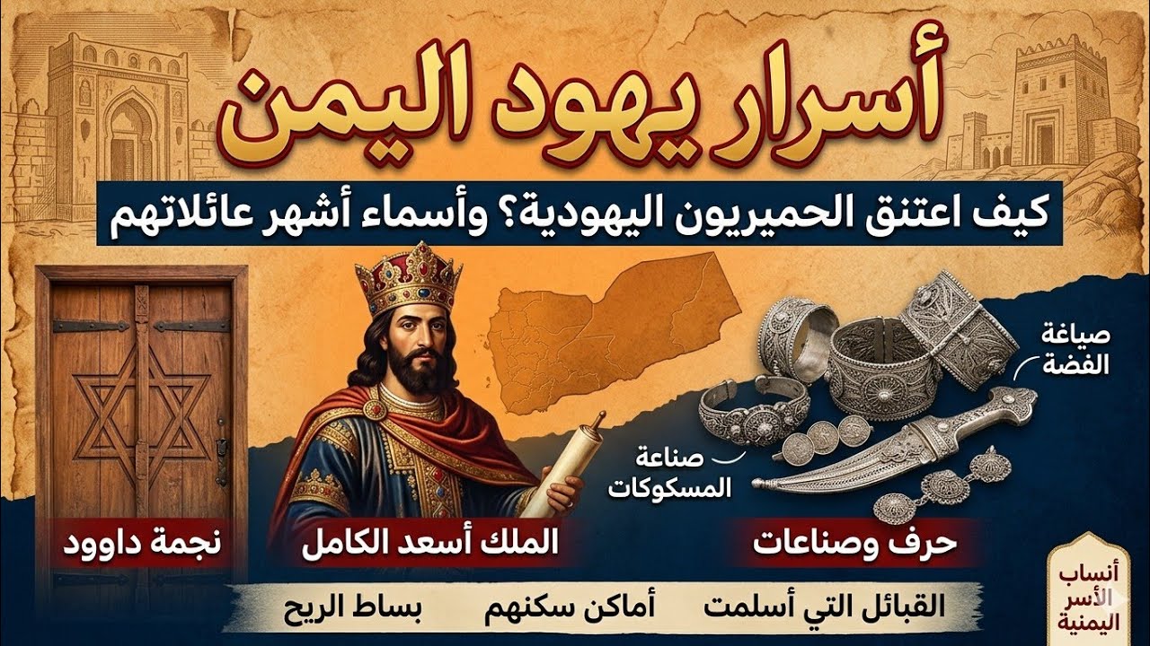 كيف اعتقوا اليمنيون اليهوديه /واسماء اسرهم واماكن مناطقهم الذي سكنوها.واهم صناعاتهم