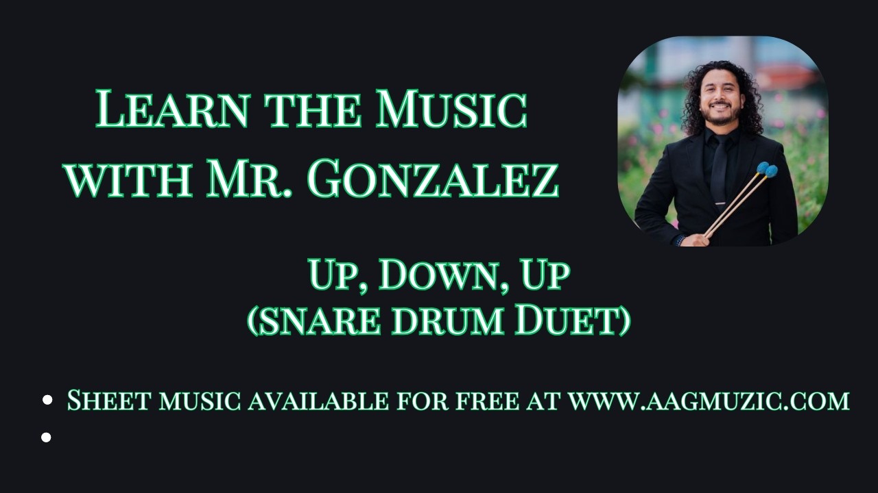 Up, Down, Up (Snare Drum Duet - Learn the Music)