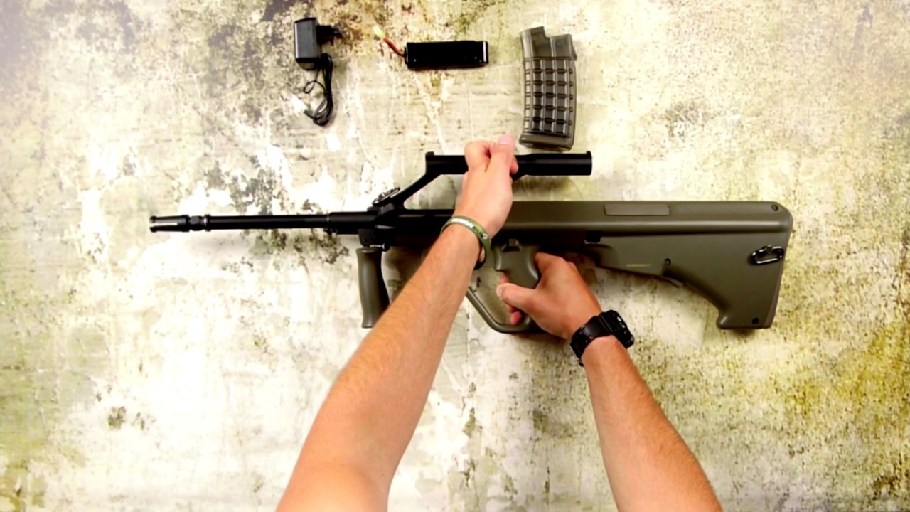 J.G. Works JG0449A AU-2G - AUG Airsoft Replica Unboxing