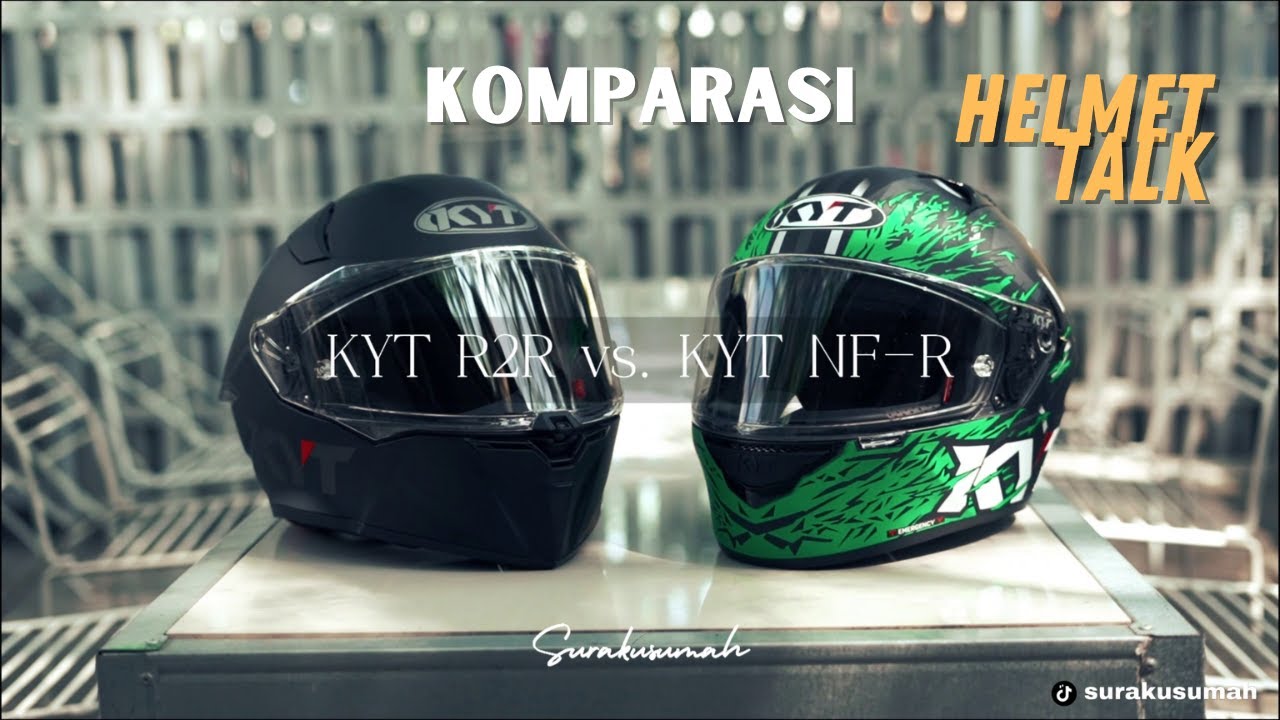 #review Helmet Talk - KYT R2R vs KYT NFR - Adu Dua Helm Sport Touring KYT! #kytr2r #kytnfr